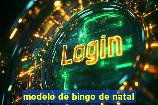 modelo de bingo de natal